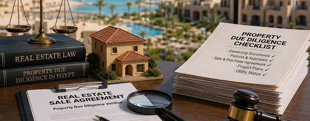 Property due diligence legal documents, sale agreement,