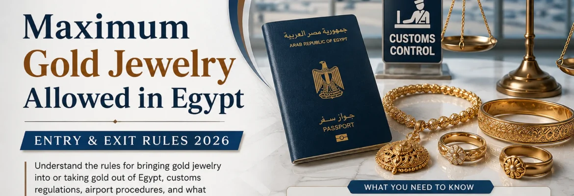 Maximum gold jewelry allowed in Egypt: entry and exit rules, customs and airport regulations 2026