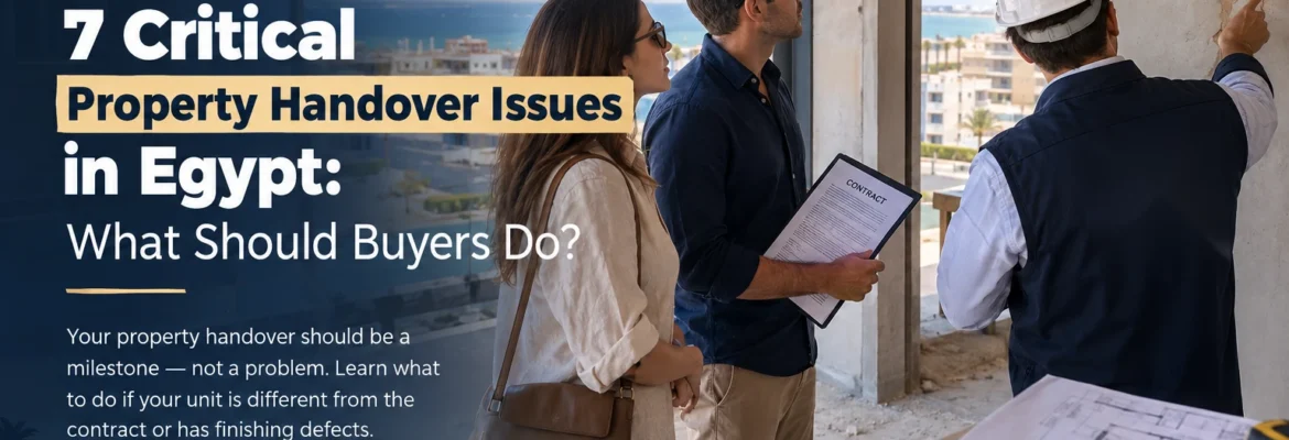 7 Critical Property Handover Issues in Egypt - Experts Attorneys at Law Hurghada