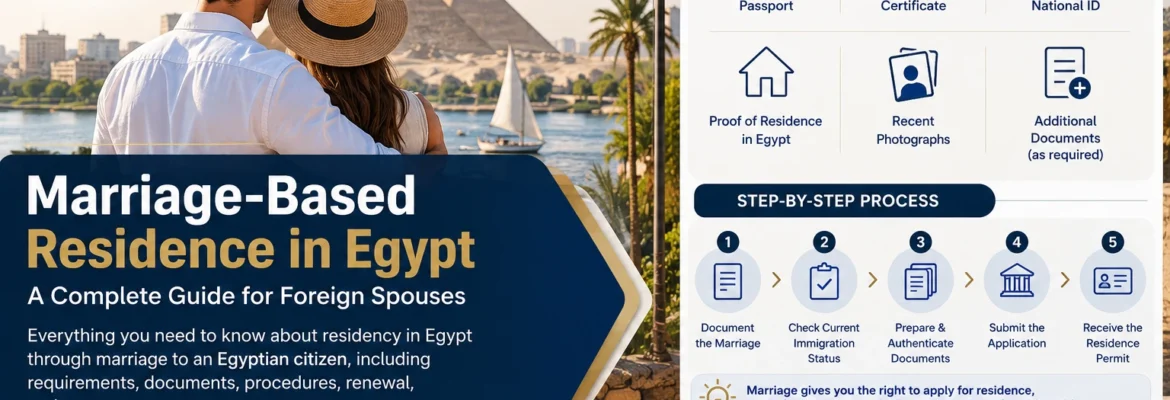 Marriage-Based Residence in Egypt: Complete Guide for Foreign Spouses
