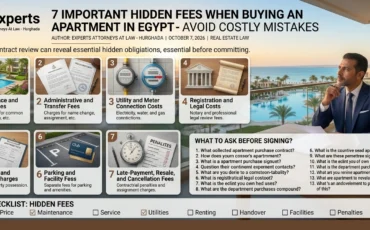 7 hidden fees when buying an apartment in Egypt: infographic by Experts Attorneys at Law – Hurghada